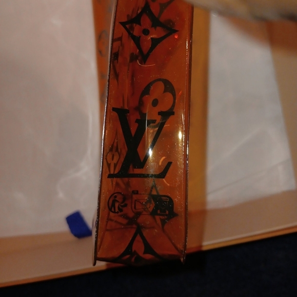 Louis Vuitton PVC Translucent Orange Monogram Envelope Pouch - Picture 5 of 13
